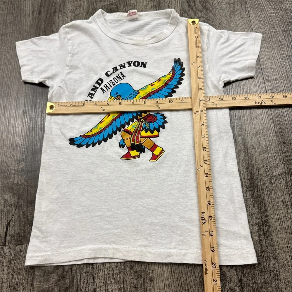 Vintage 70s 80s Grand Canyon Arizona Native American T Shirt Youth 16